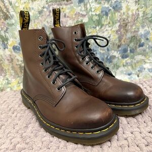Dr. Martens Dark Brown Lace-Up Boots